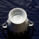 Limoges Medard porcelain sugar bowl of Noblat model Veronese green H 15 cm