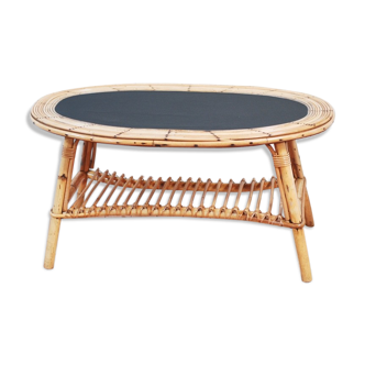 Table basse rotin