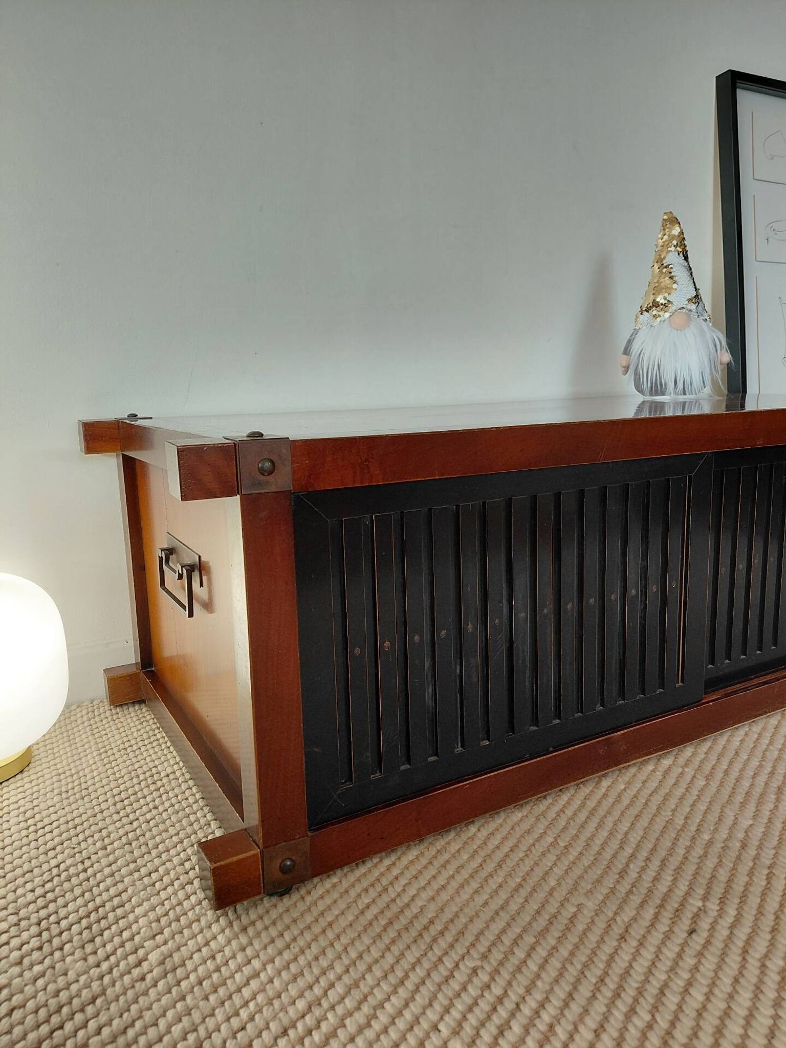 Meuble TV / Coffre Bas Roche Bobois – Style Japandi