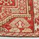 Tarecotta Red & Beige Long Wide Kilim Rug, Ethnic Patterned Rug, 141x309 Cm