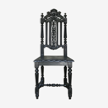 Baroque carved wooden chair