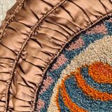 Round art deco cushion