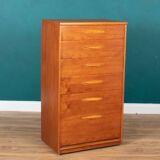 Teck restauré rétro années 1960 Austinsuite commode à tiroirs du milieu du siècle
