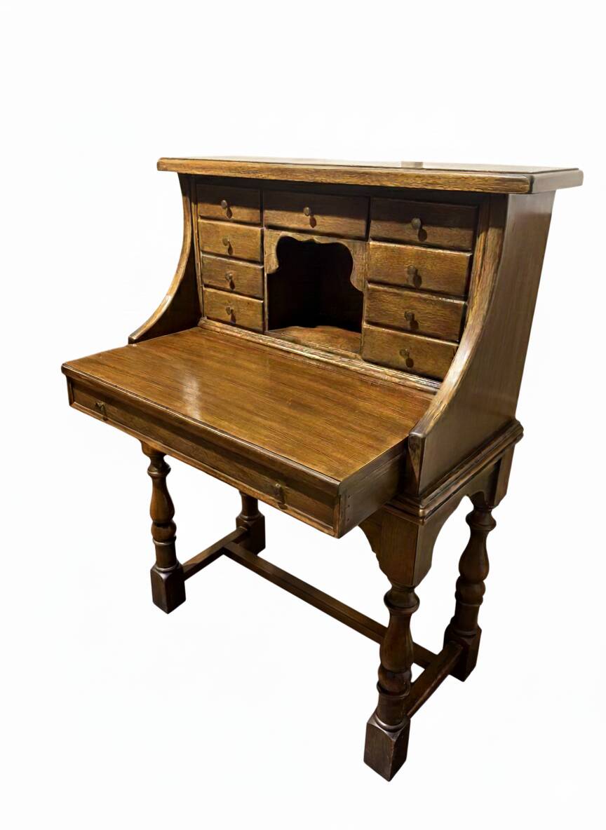 Secrétaire / Bureau de notaire anglais ou néerlandais ancien — vers 1780–1840