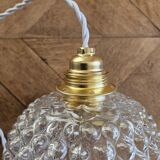 Vintage glass globe pendant light