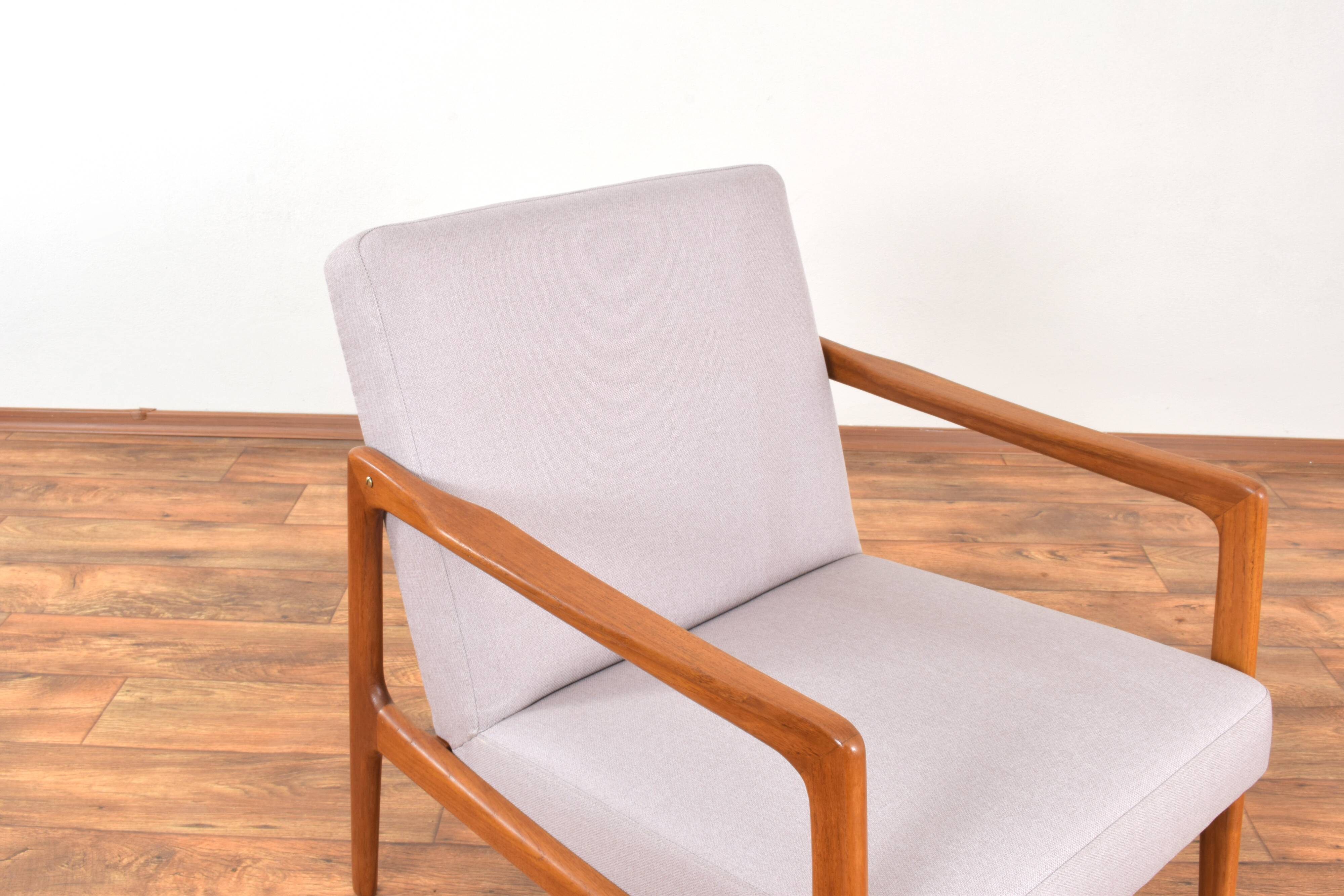 Mid-Century Swedish Teak Lounge Chair by Alf Svensson for Dux, 1960s.