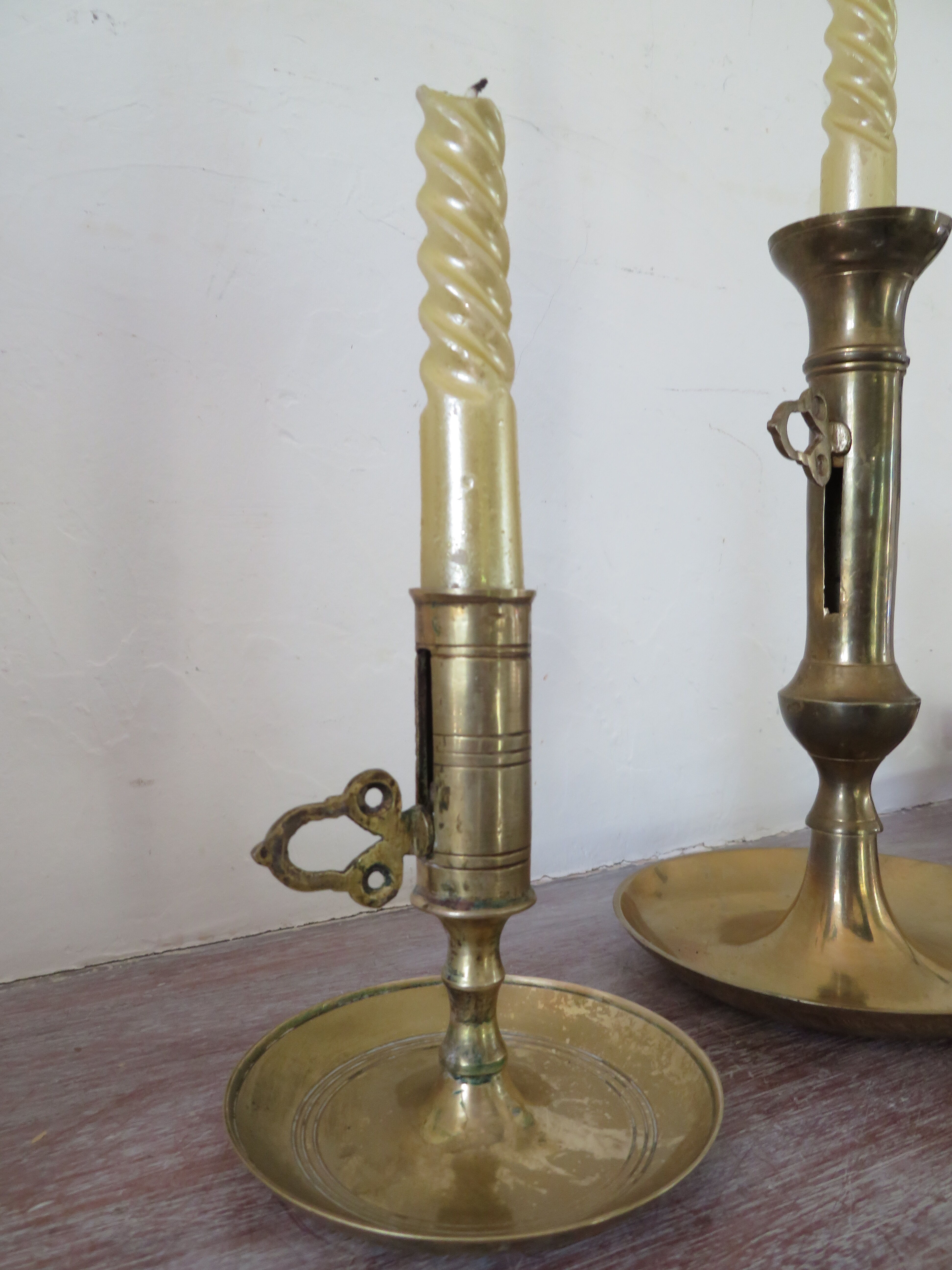 Brass candlesticks