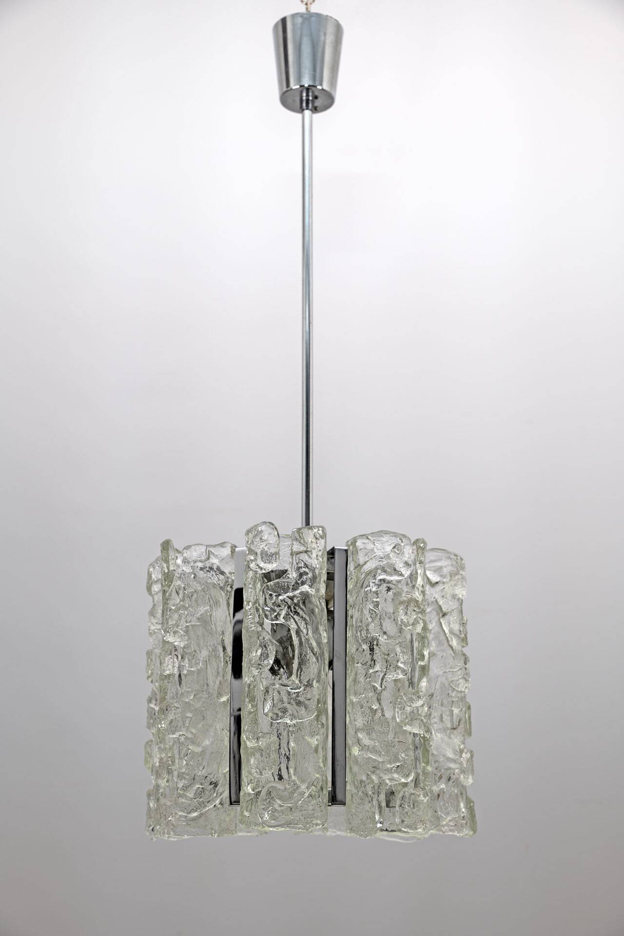 Carlo Nason Postmodern Italian Murano Glass Chandelier for Mazzega, 1970s
