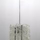 Lustre postmoderne en verre de Murano italien de Carlo Nason pour Mazzega, années 1970