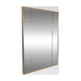 Large mirror brasserie style, France, 1950s