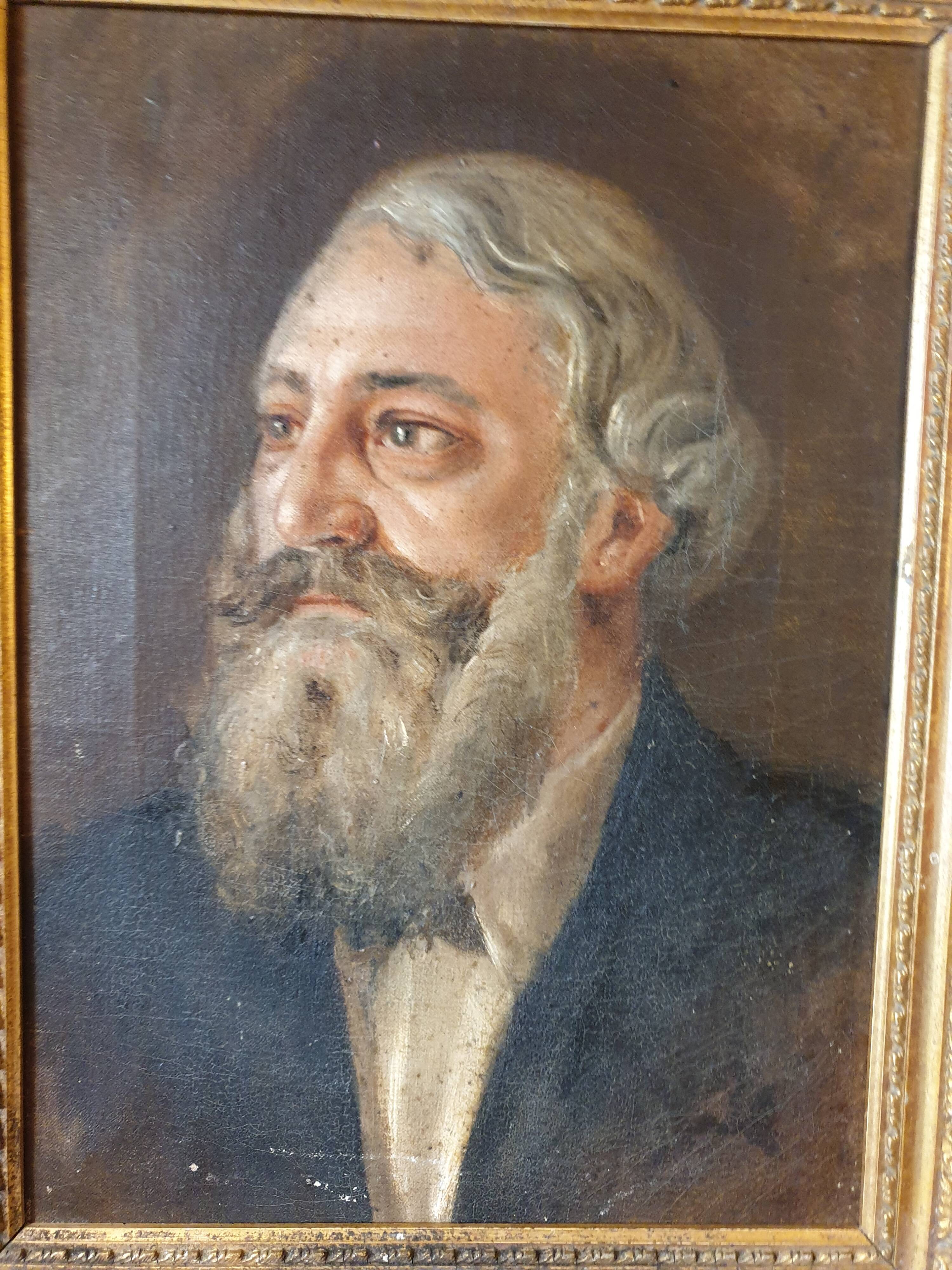 Portrait of ancestor oil on canvas