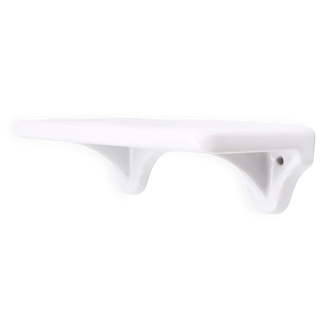 White porcelain bathroom wall shelf