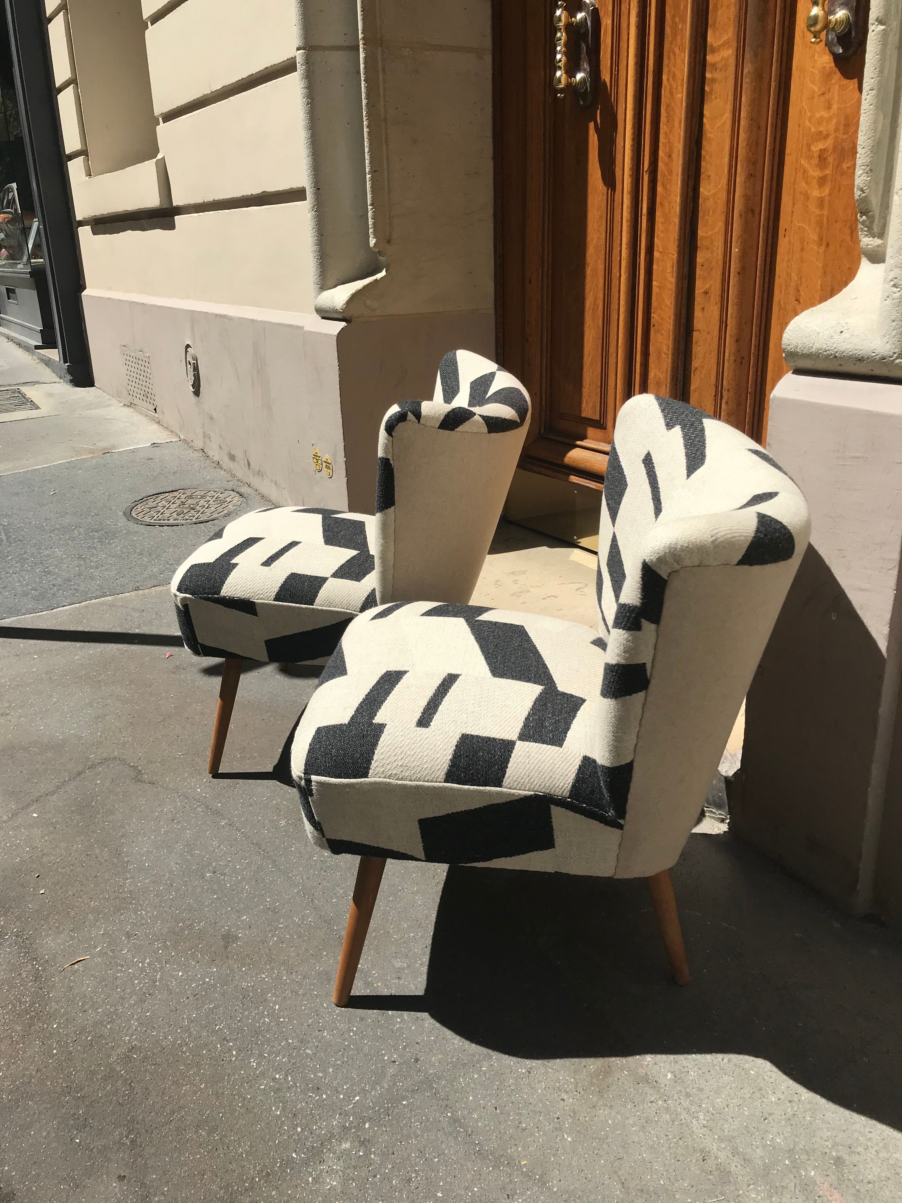 Pair of cocktail chairs