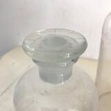 Antique glass pharmacy bottles
