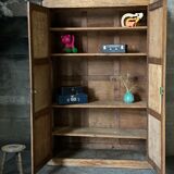 Parisian cabinet made of raw wood