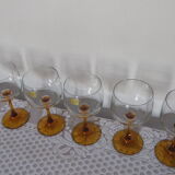 6 verres a pied ambré Luminarc