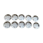 10 porcelain coffee saucers model Alt Strasburg