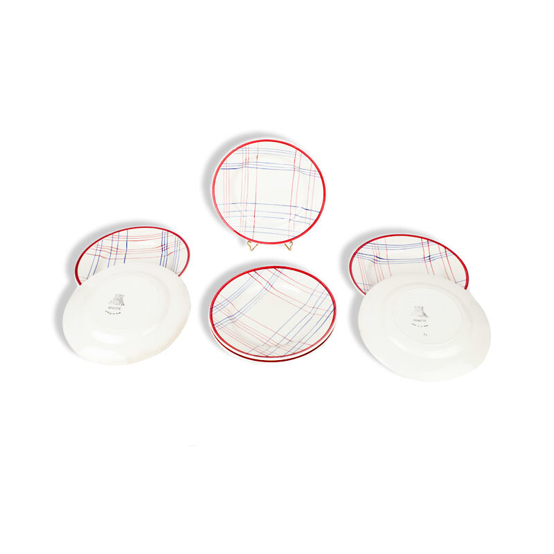 Lot of 8 plates to dessert gien France brigitte 1938-1960