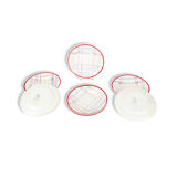 Lot of 8 plates to dessert gien France brigitte 1938-1960