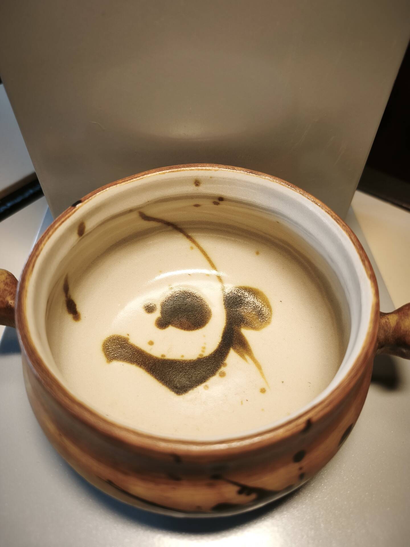 Bowl and saucer Pottery of the Dove Orriule Madeleine Brault