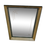 chiseled asymmetrical mirror of typical pattern 1950 a 60 ,52x65x45cm