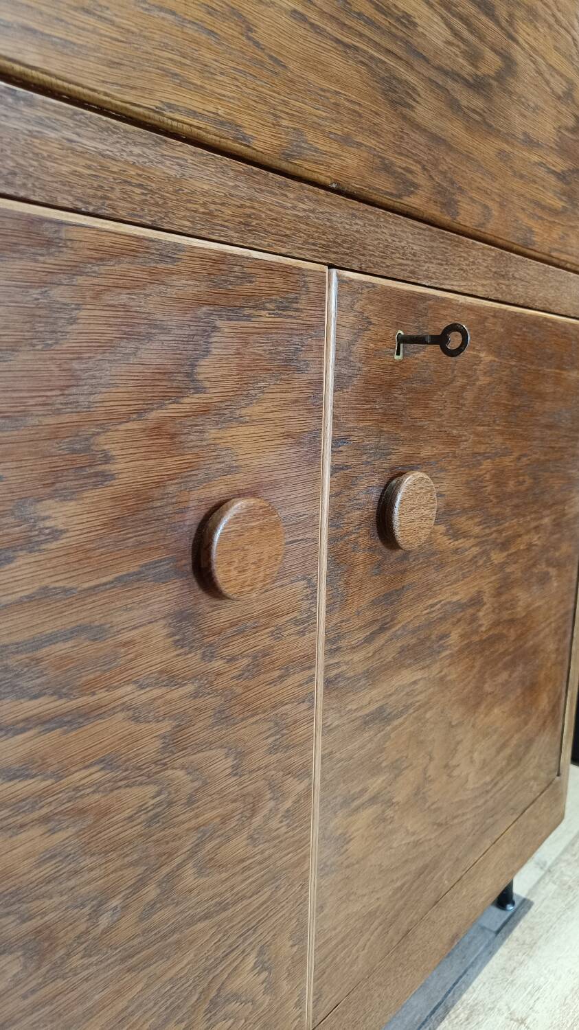 Secretary desk Amsterdam School Art Deco signed Eshuis & Co.