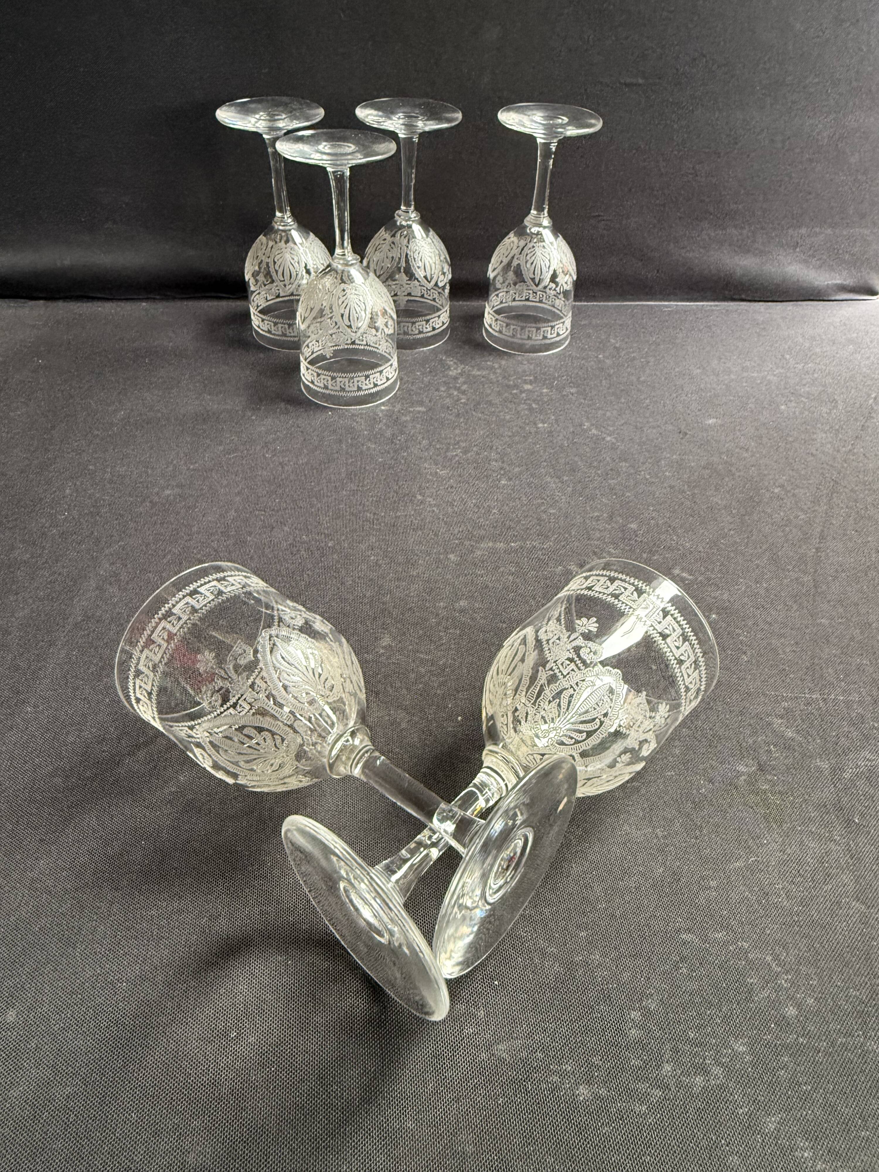 6 White wine glasses – Saint Louis Pasteur service