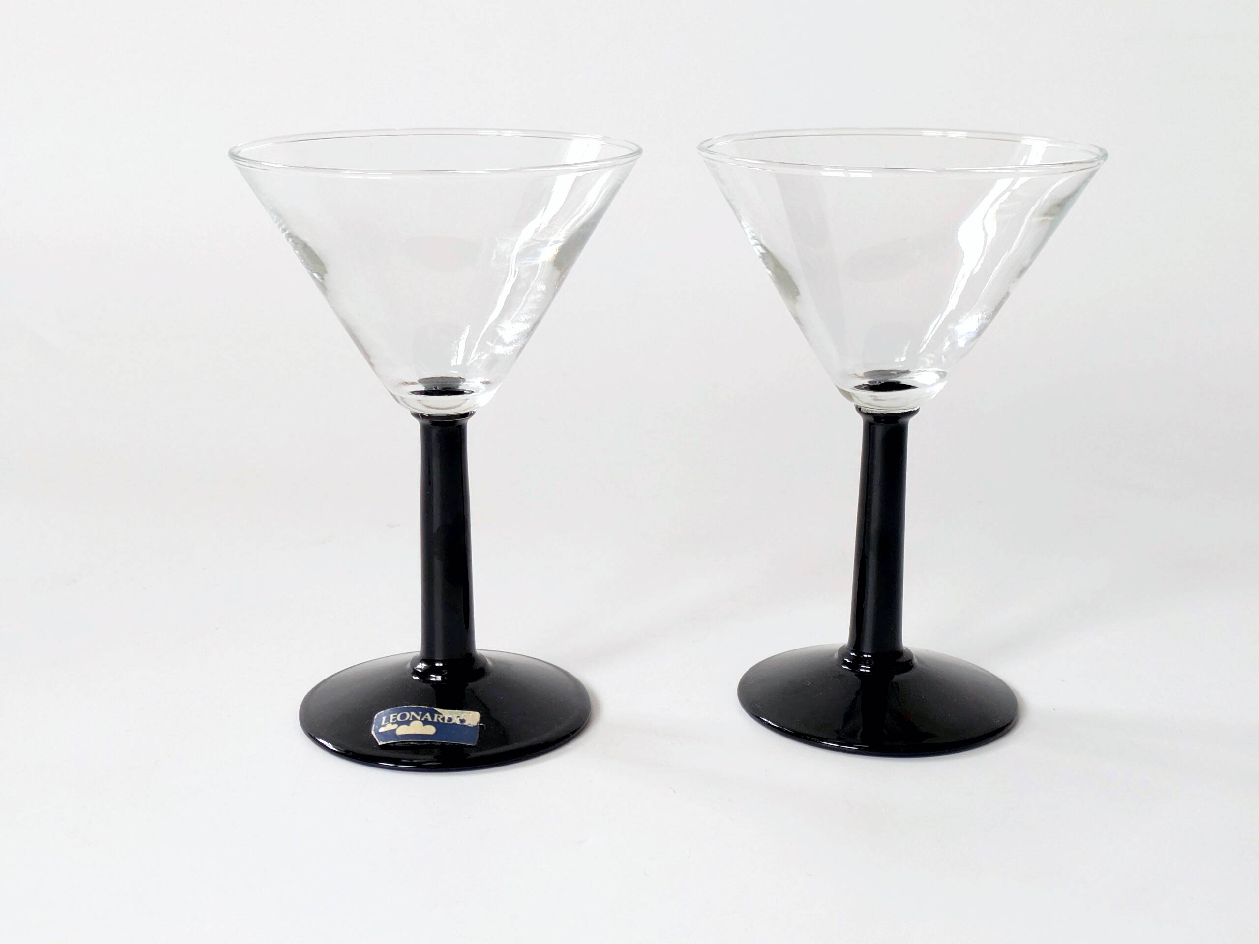 Set of 4 vintage Leonardo martini glasses: Joy collection from the 90s