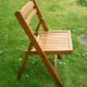 Vintage blond wood folding chair