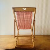 Chilienne en bois vintage pour poupée