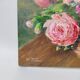 Oil on canvas, bouquet of flowers by Lysiane Boit.