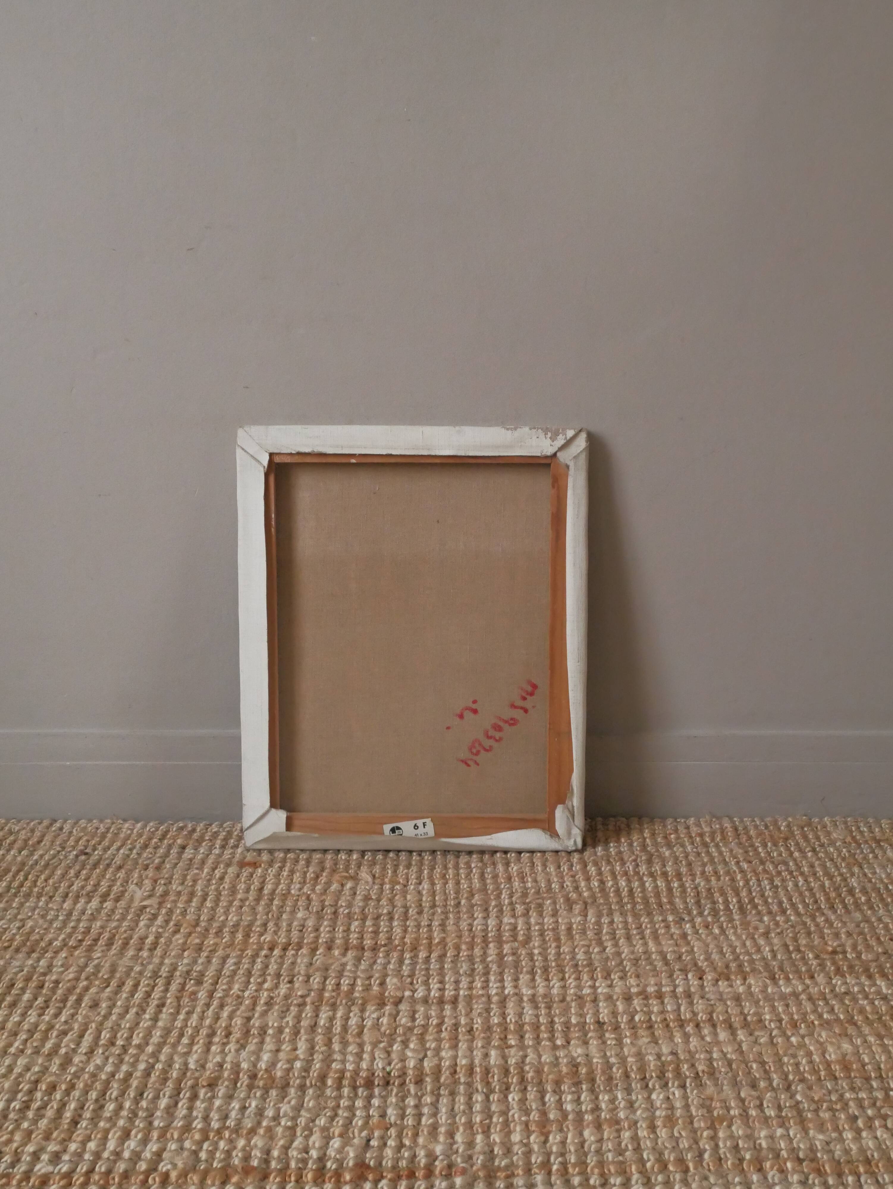 Portrait à l'huile sur toile