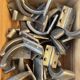 Pair of industrial coat hooks 1950