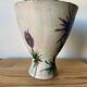 Vintage Ceramic Vase with SAVOIE Thistles