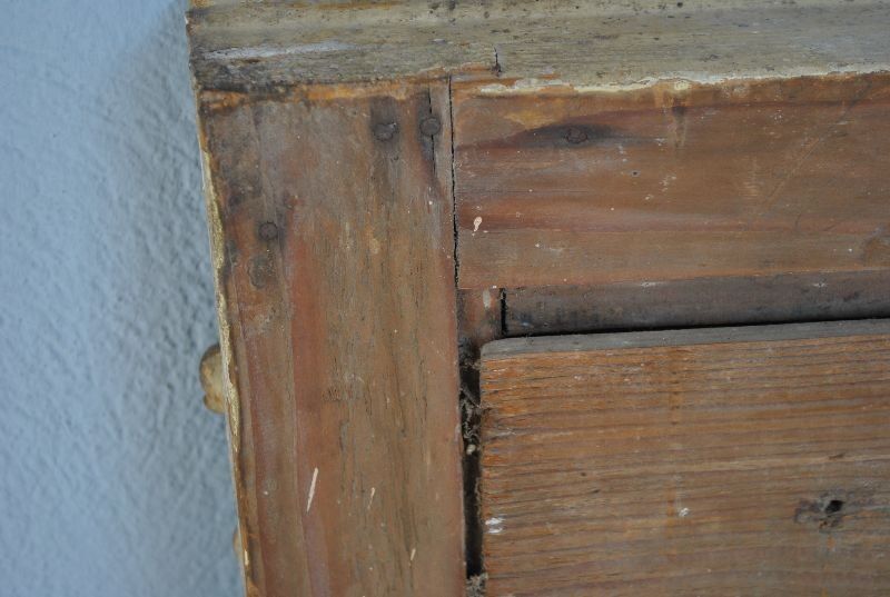 Mirror in gold stucco and glass mercury 91x126cm