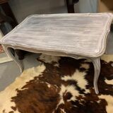 Patinated white coffee table