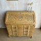 Antique oak secretary – light polished wood – Louis XV style