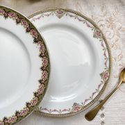 6 Mismatched Vintage French Porcelain Dessert Plates