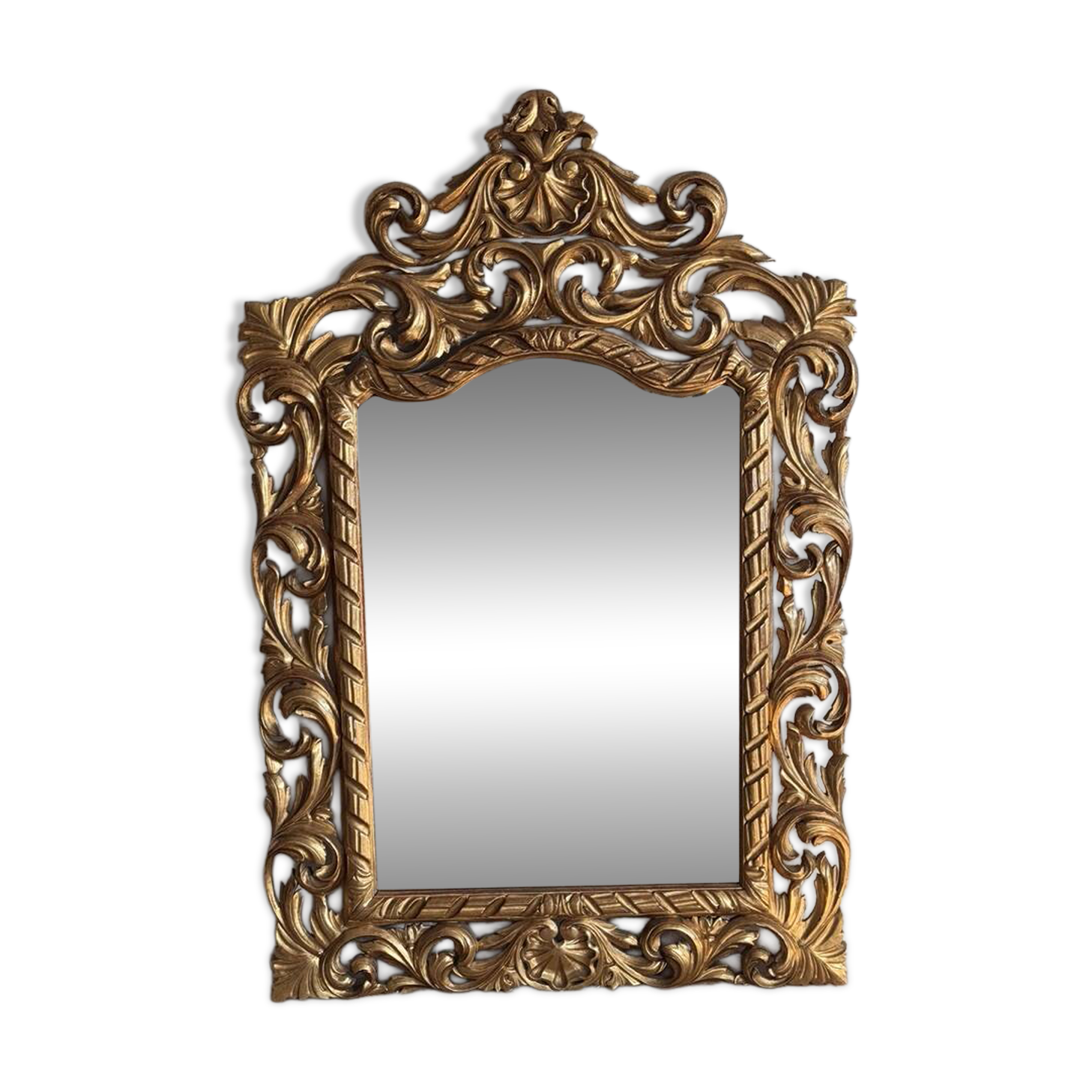 Large Italian Florentine gilt mirror, late 19th century, 170x112cm