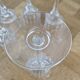 5 crystal stem glasses from Arques model Lady Diamond