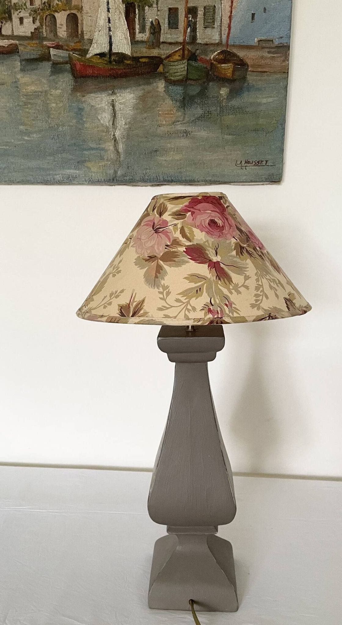 Lampe bois tourné