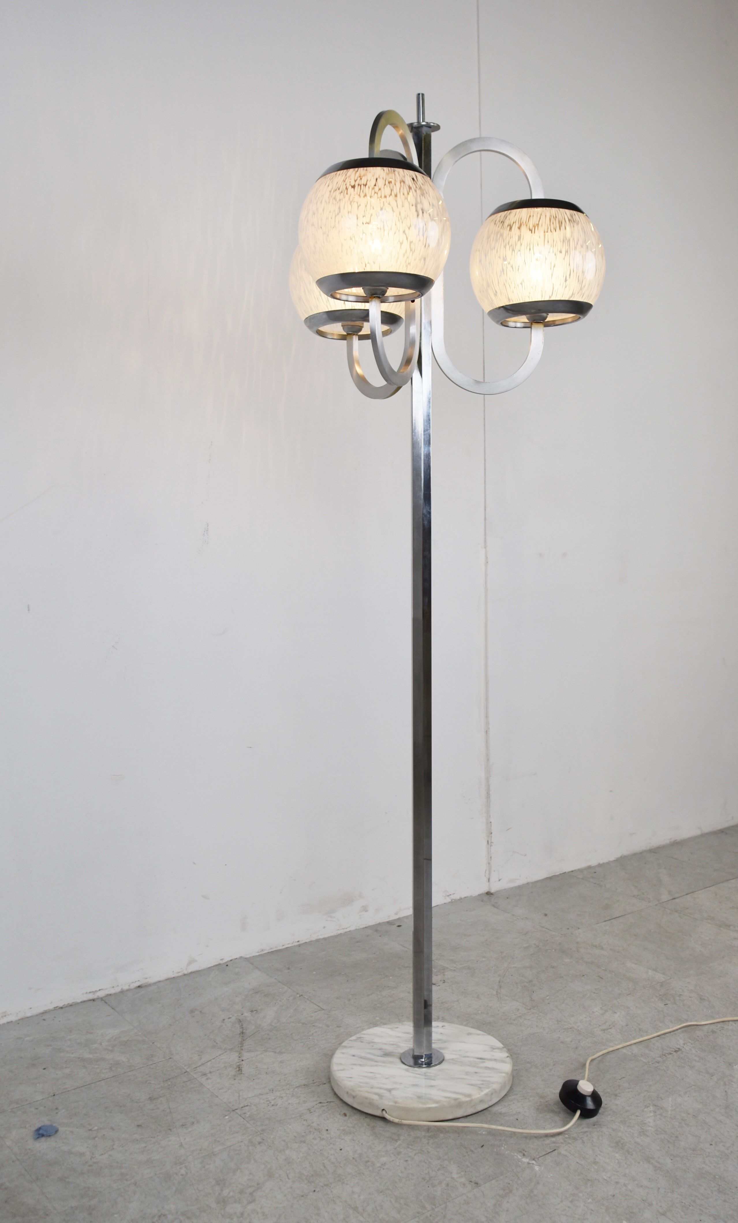Vintage murano glass floor lamp, 1970s