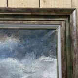 Oil on canvas representing a beachfront in the Côtes d'Armor, signed L HORNA