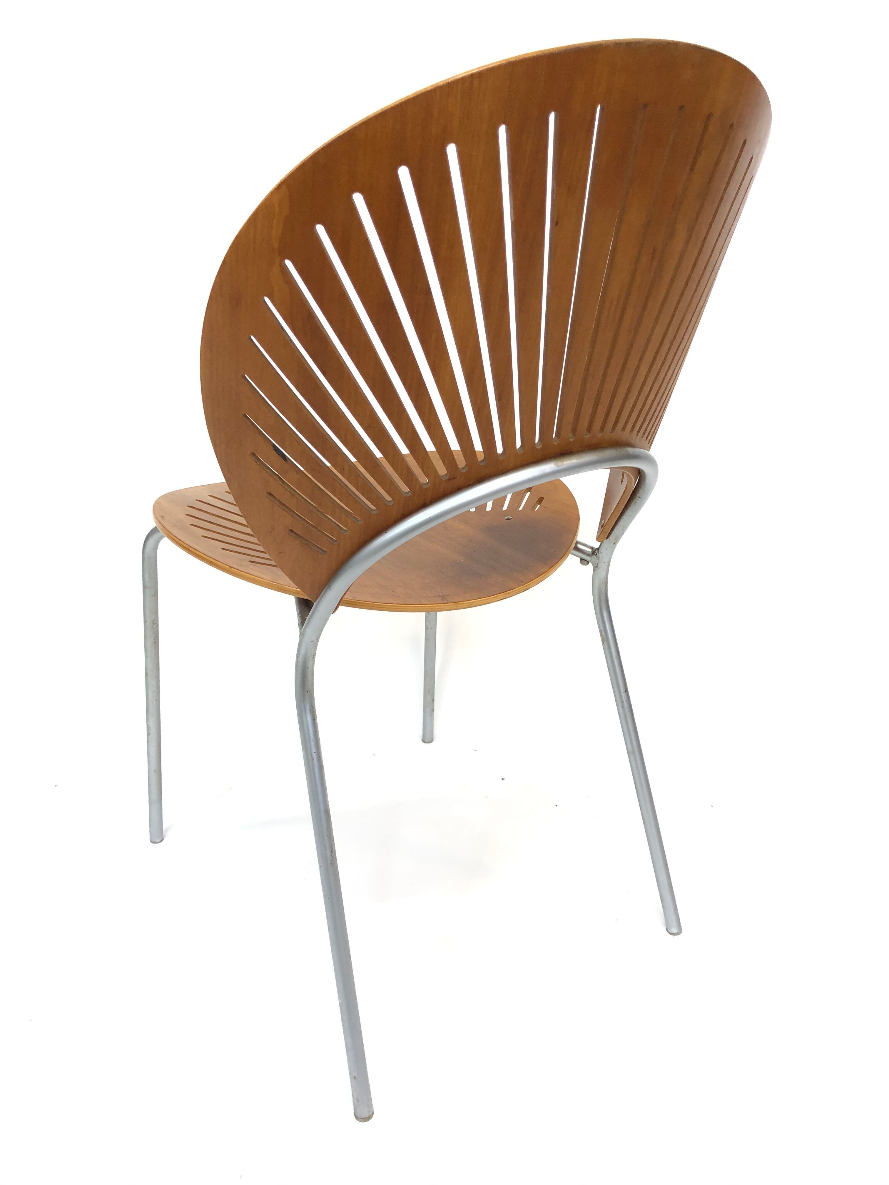 Suite de quatre chaises danoise "Trinidad" par Nanna Ditzel pour Fredericia Stolefabrik en teck