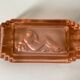 Cendrier verre rose Art Deco