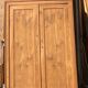 Renovated antique wardrobe in raw solid wood: wardrobe