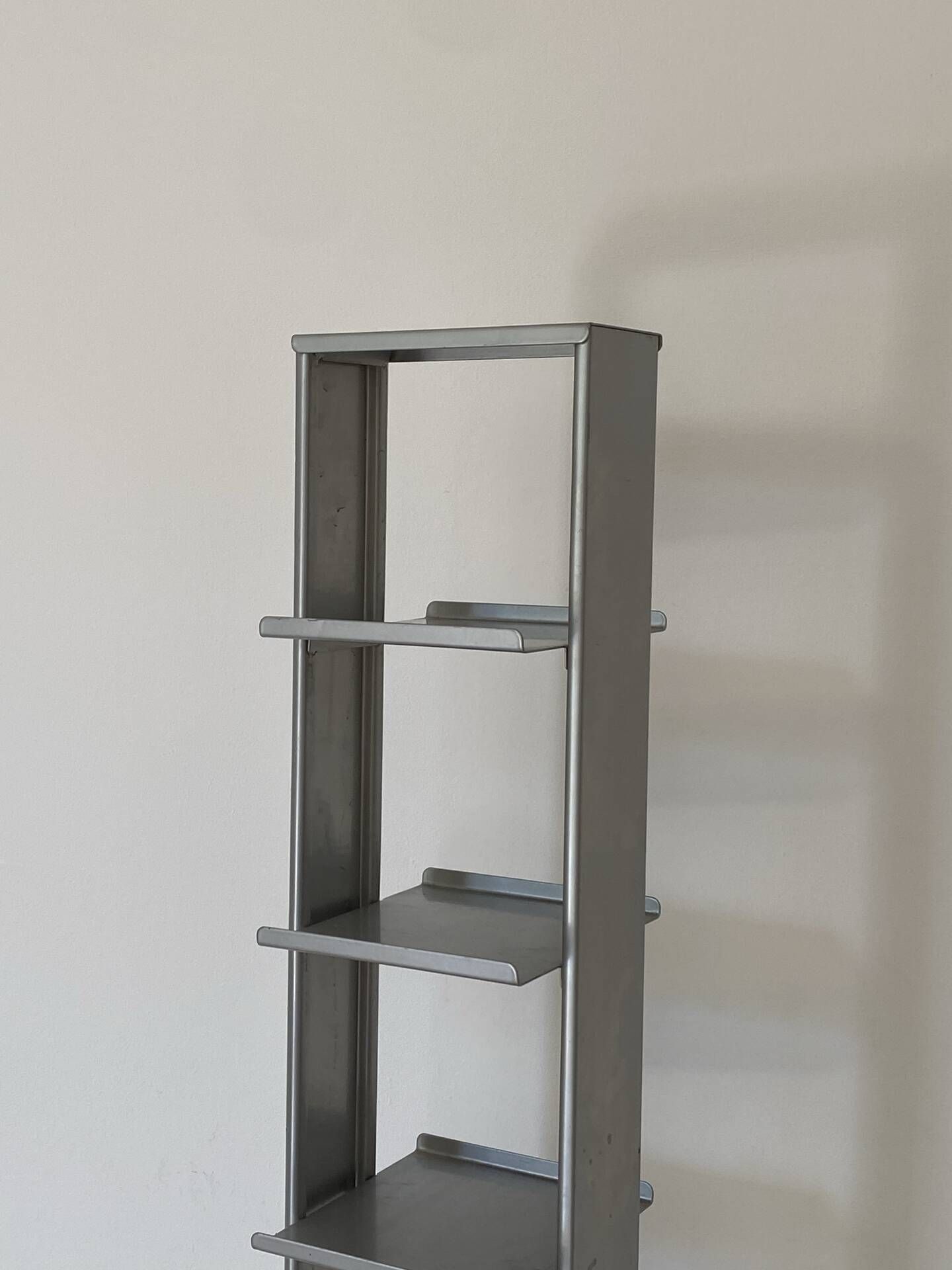 Metal tower and concrete block storage