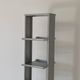 Metal tower and concrete block storage