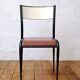 Vintage Mullca leather chair, 50s