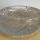 Large vintage pocket tray or ashtray in chiseled Bohemian crystal